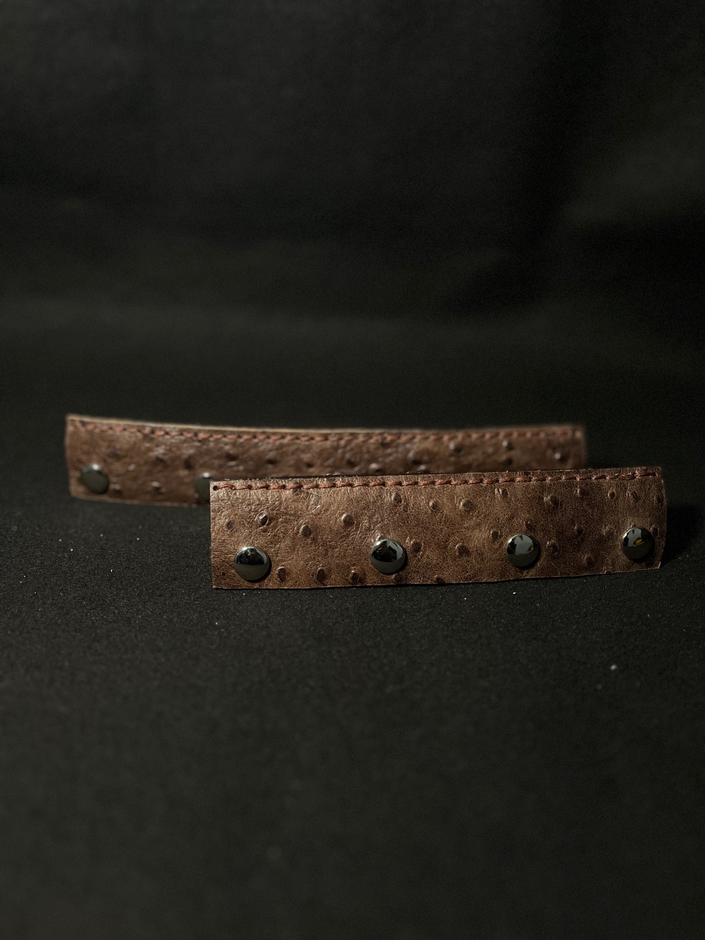 Brown ostrich headbands