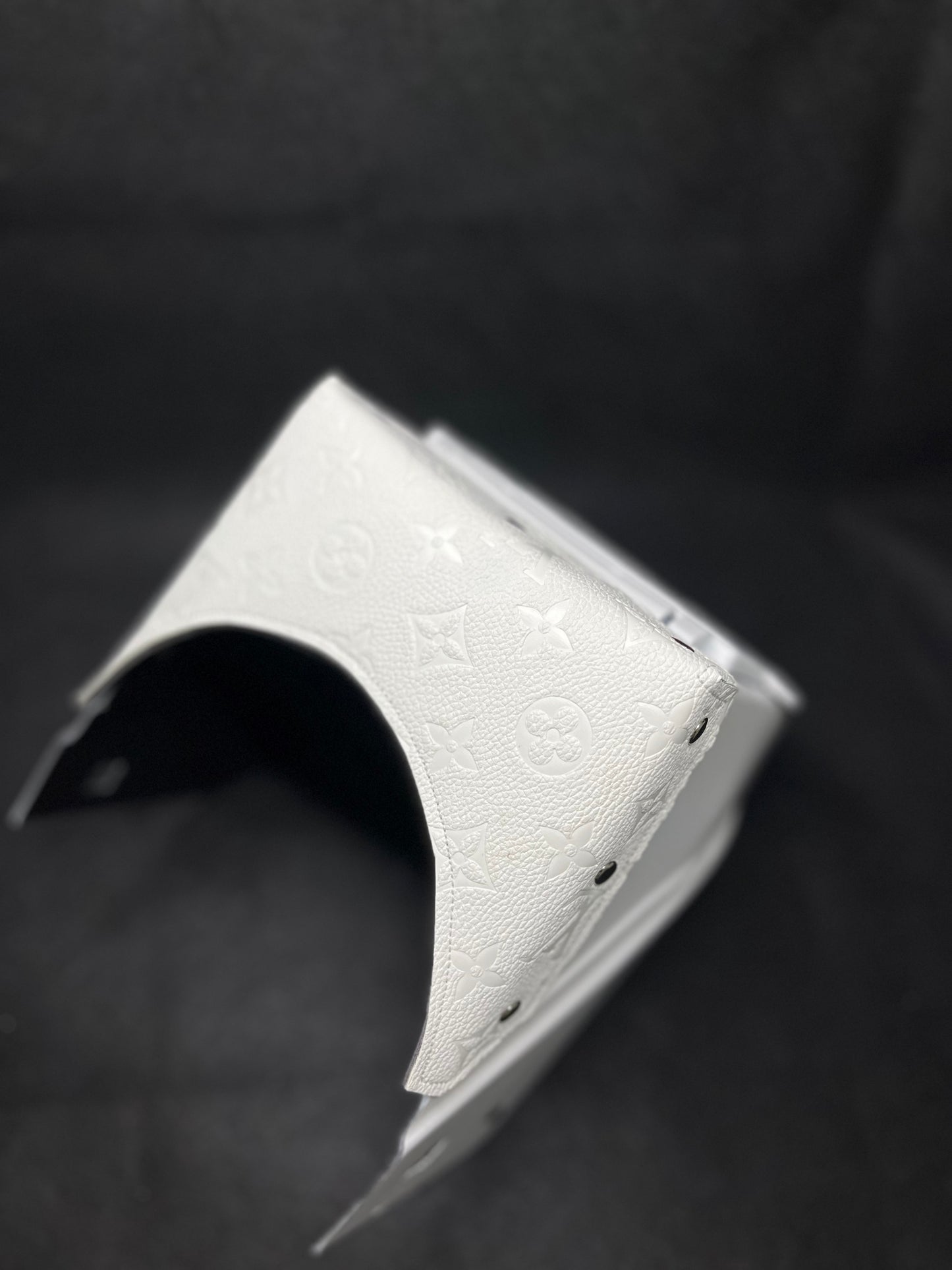 White LV on a white hood