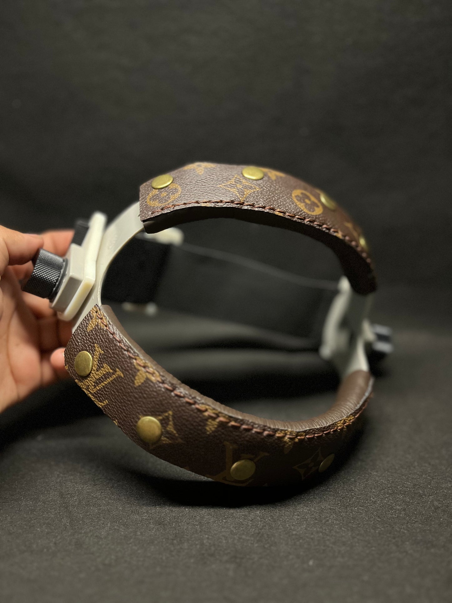 Pair of Classic brown lv headbands