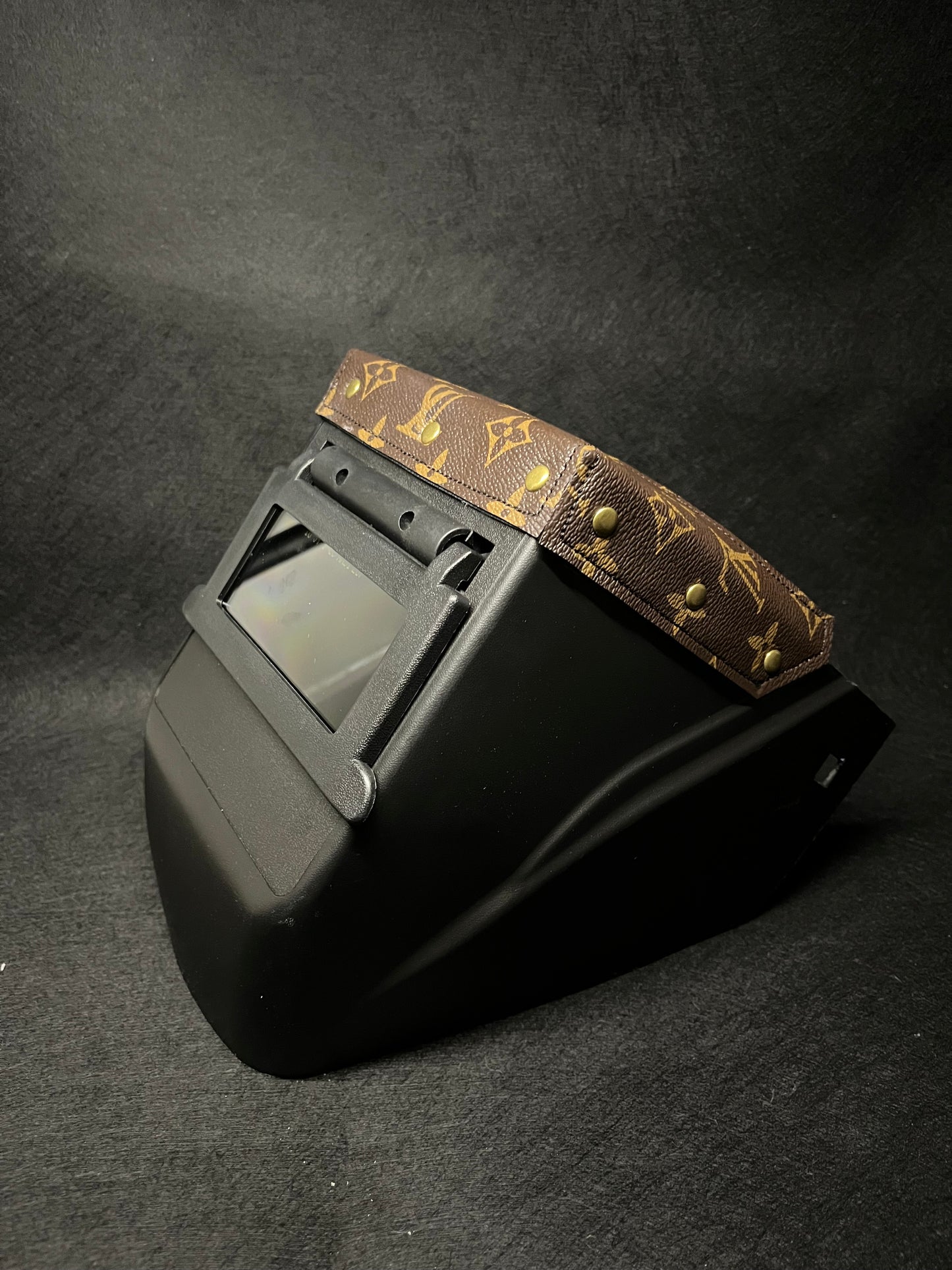 Brown LV On black hood