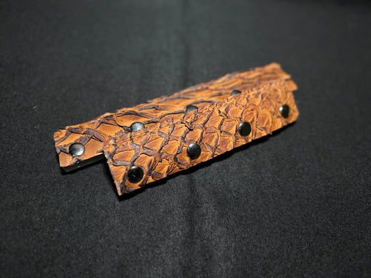 Matte ginger pirarucu headbands