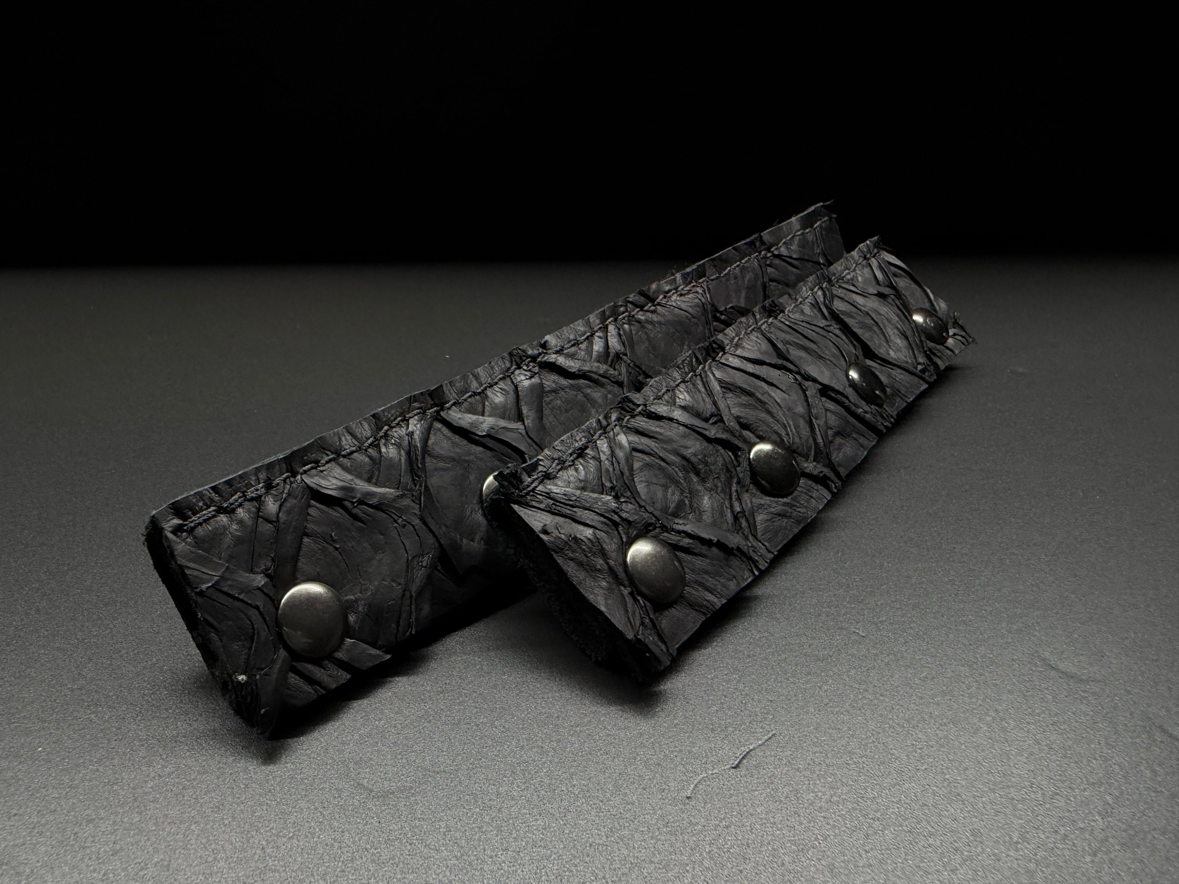 Matte Black pirarucu headbands