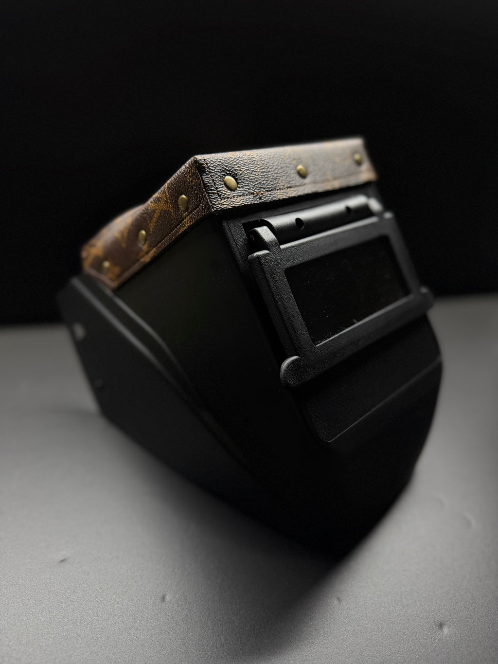 Brown LV On black hood
