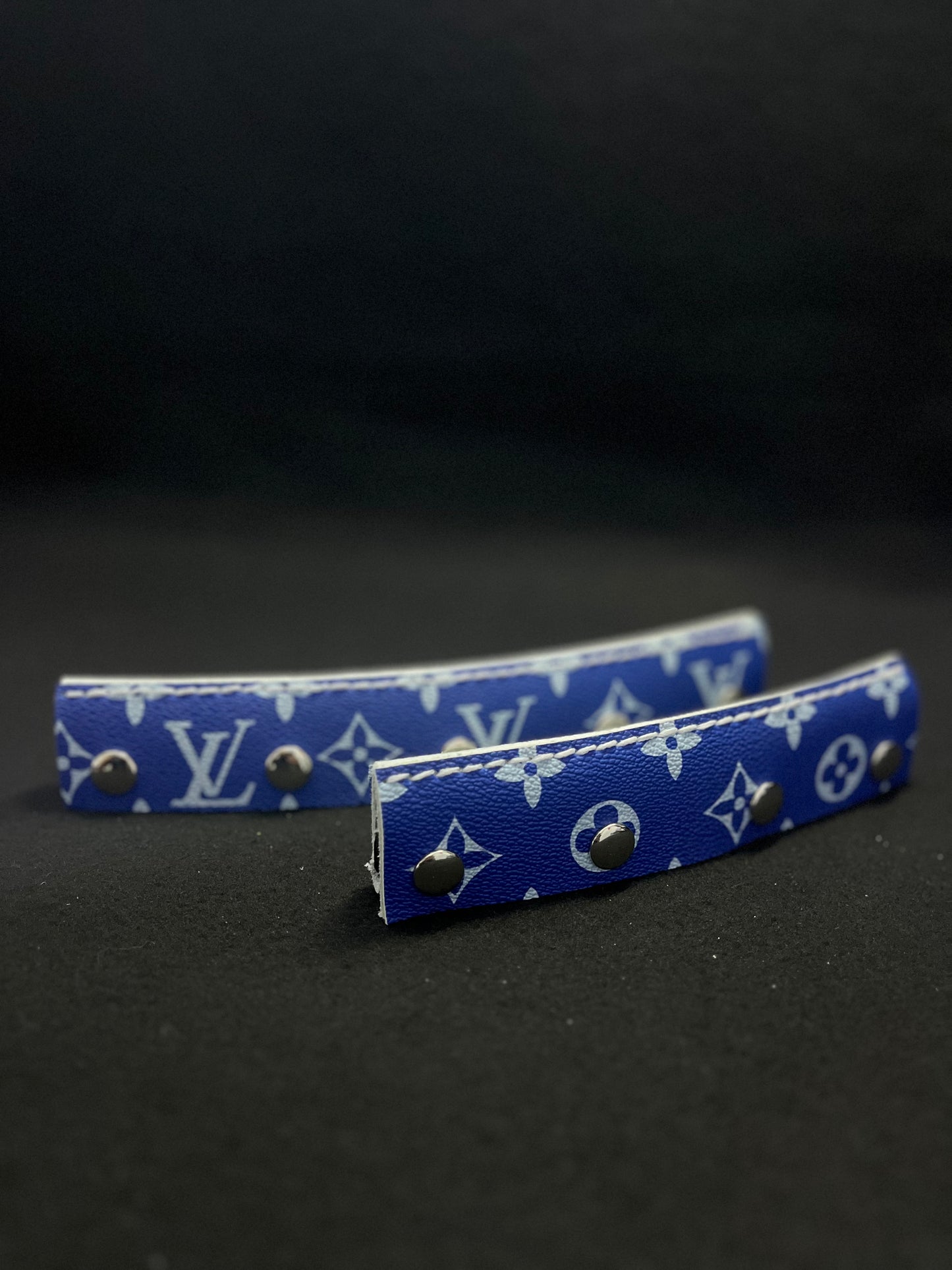 Blue/white pair of LV headbands