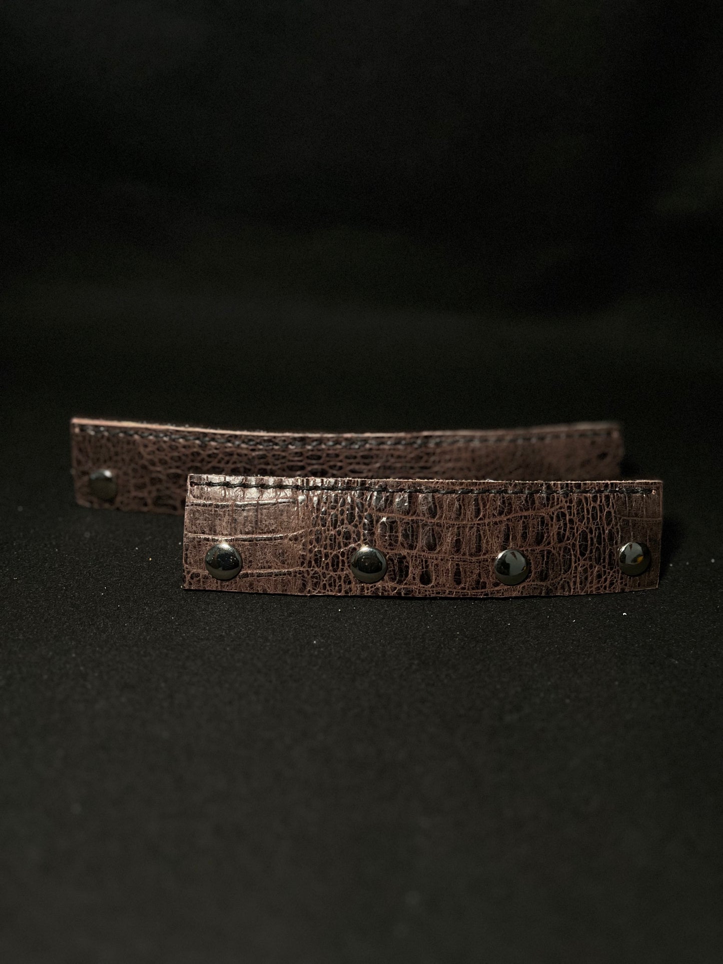 Brown gator headbands