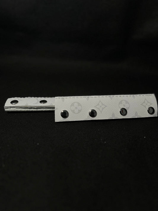 White/grey LV headbands