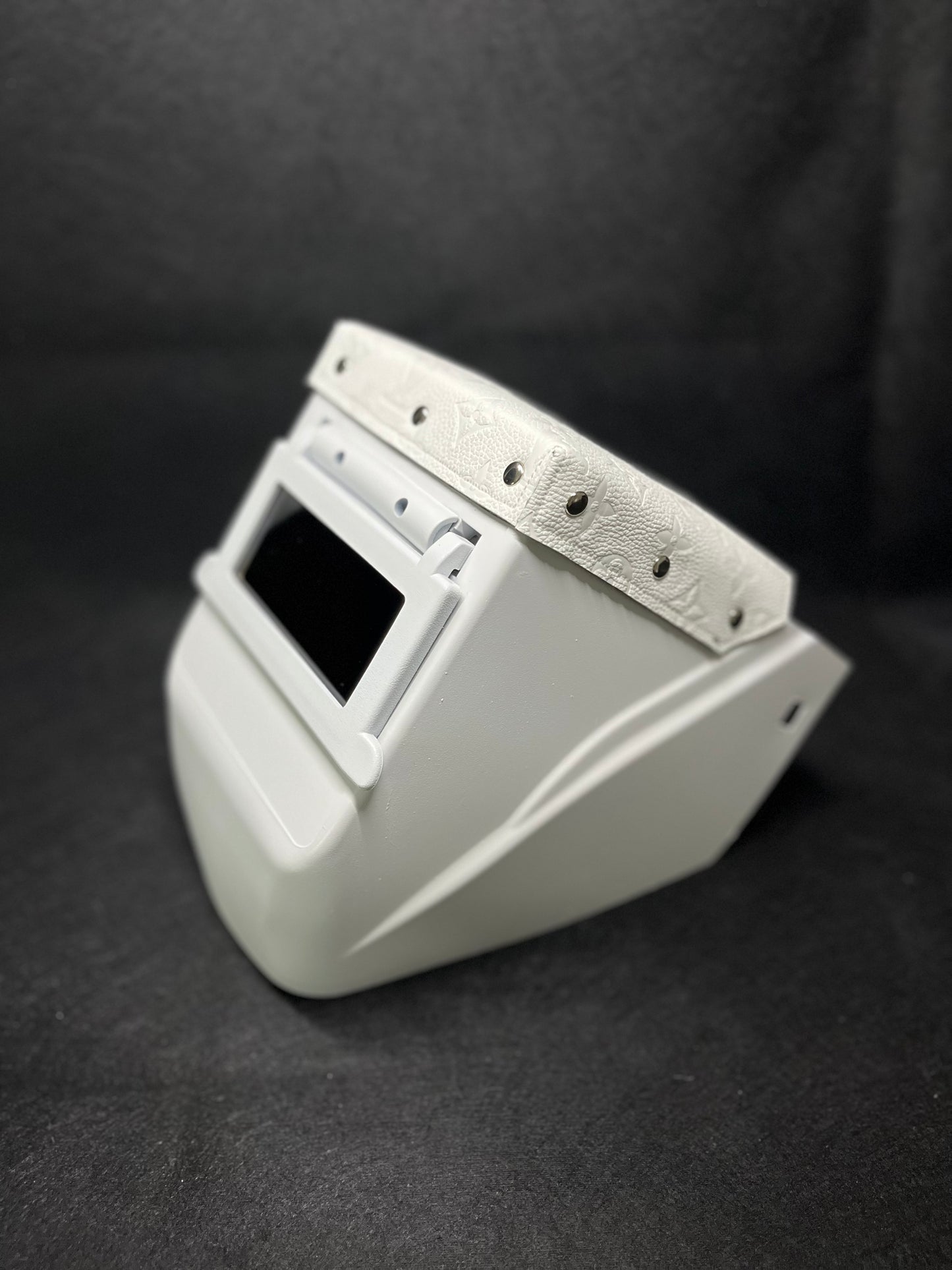 White LV on a white hood