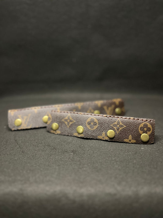 Pair of Classic brown lv headbands