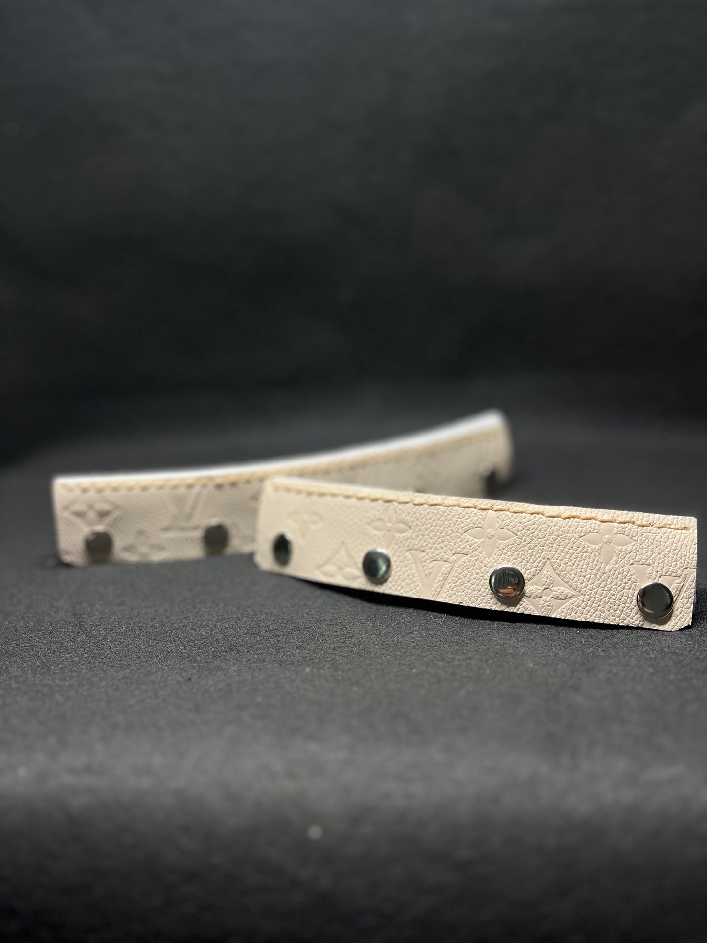 Pair of beige lv headbands