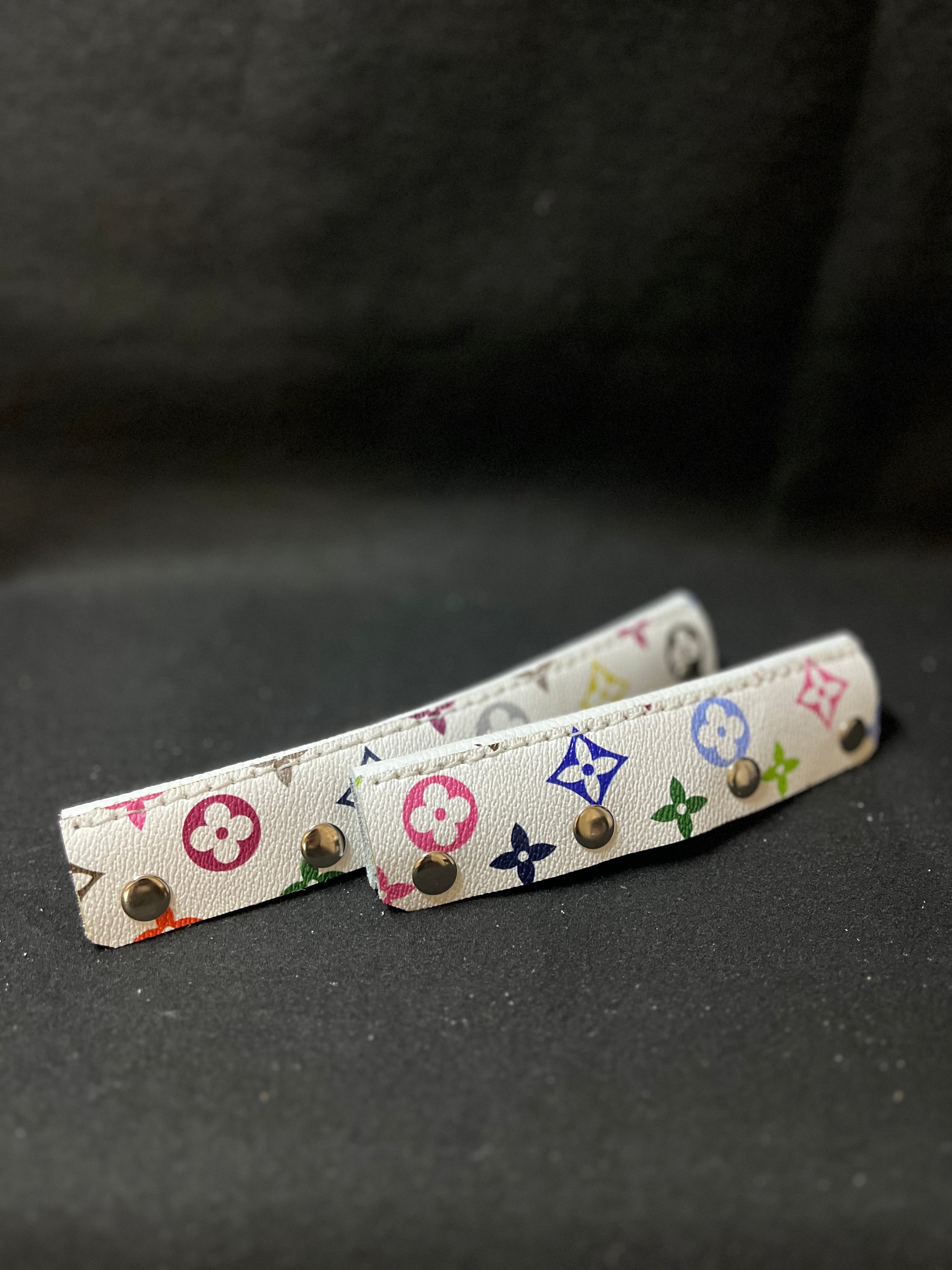 Pair of multi color headbands