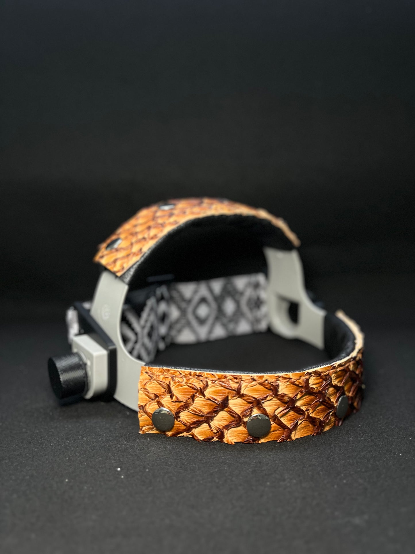 Set of ginger pirarucu headbands