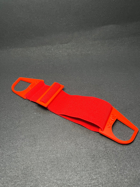 Red slick ass back strap