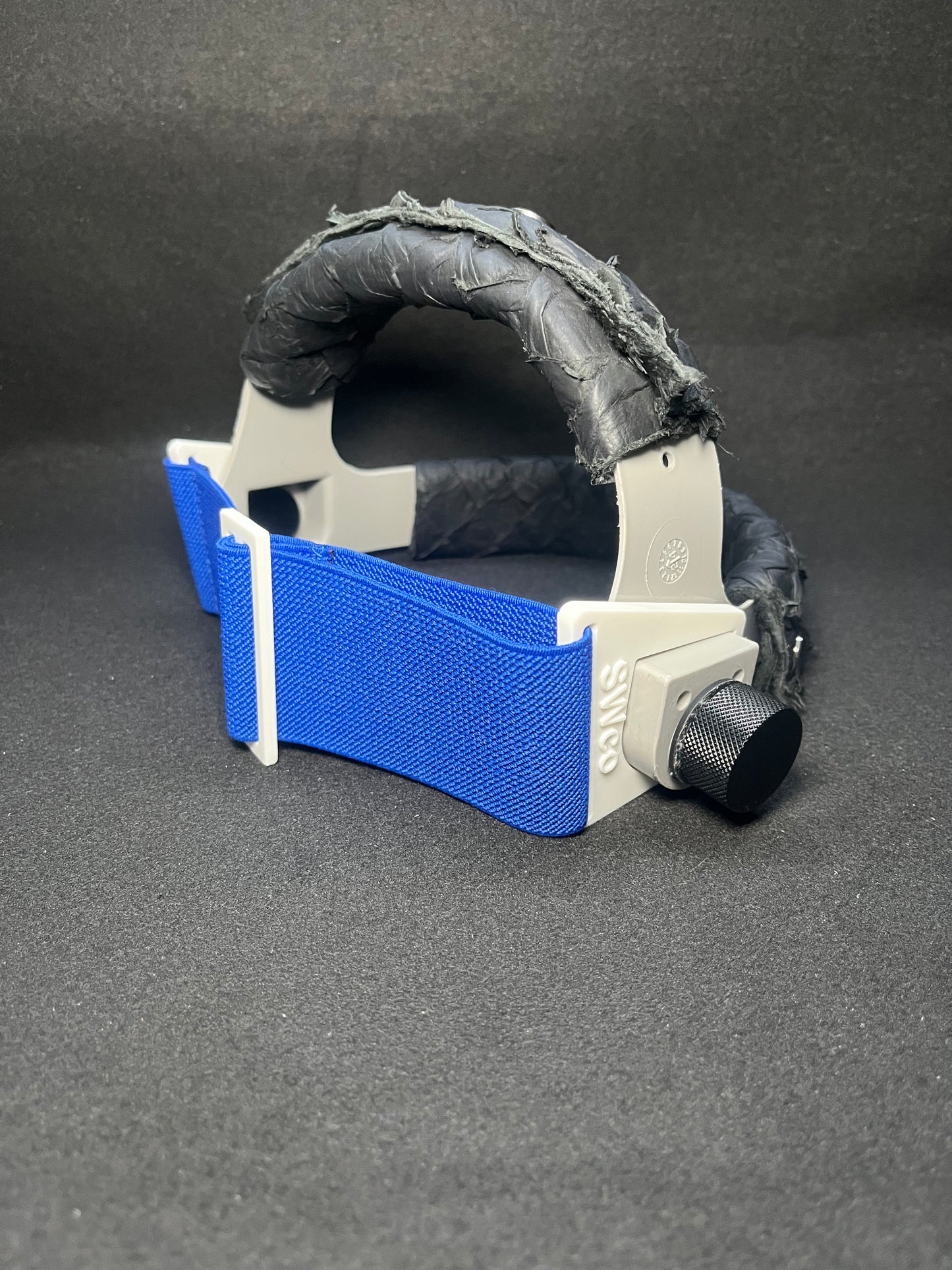 Blue/white slick ass strap